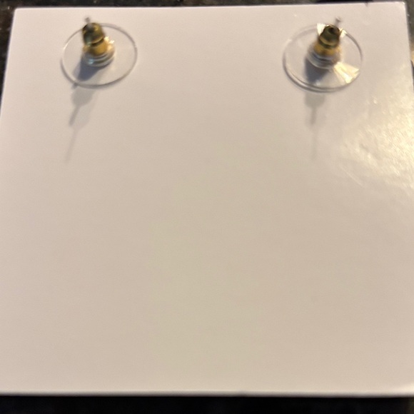 Black and Gold Beaded Earrings - Picture 2 of 4